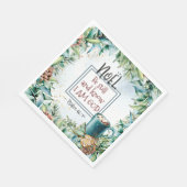 詩篇46:10私が神のクリスマスであることを知っている スタンダードランチョンナプキン (角)