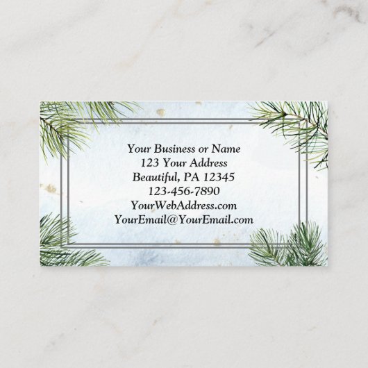 詩篇46:10私が神のクリスマスであることを知っている 名刺 (裏面)