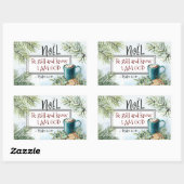 詩篇46:10私が神のクリスマスであることを知っている 長方形シール (シート)