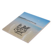 詩篇46:10私が神の聖句であることを知りなさい タイル (側面)