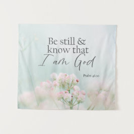 詩篇46:10私が神の聖句であることを知りなさい タペストリー