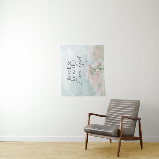 詩篇46:10私が神の聖句であることを知りなさい タペストリー (インサイチュ)