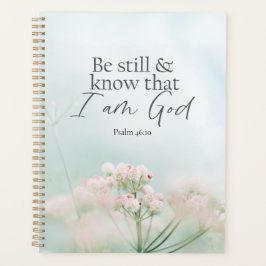 詩篇46:10私が神の聖句であることを知りなさい プランナー手帳