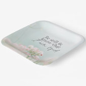 詩篇46:10私が神の聖句であることを知りなさい ペーパープレート (傾斜あり)