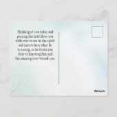 詩篇46:10私が神の聖句であることを知りなさい ポストカード (裏面)