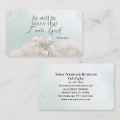 詩篇46:10私が神の聖句であることを知りなさい 名刺 (正面/裏面)