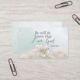 詩篇46:10私が神の聖句であることを知りなさい 名刺