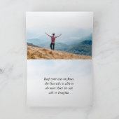 詩篇46:10私が神の聖書であることを知りなさい カード (内部)