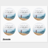 詩篇46:10私が神の聖書であることを知りなさい ラウンドシール (シート)