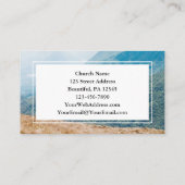 詩篇46:10私が神の聖書であることを知りなさい 名刺 (裏面)