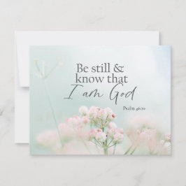 詩篇46:10私が神フラットカードであることを知っている