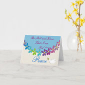 詩篇46:10私は神のノテカドであることを知っている カード (黄色い花)