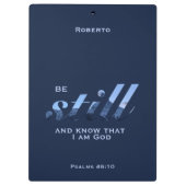 詩篇46:10節まだ青い山の名前を追加 クリップボード (裏面)