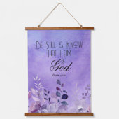 詩篇46:10聖書の箇所 吊り下げ型タペストリー (正面)