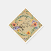 詩篇46:10聖書の聖句 スタンダードカクテルナプキン (角)