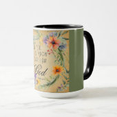 詩篇46:10聖書の聖句 マグカップ (正面右)