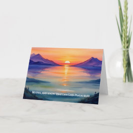 詩篇46:10静かに、私が神マグカップであることを知りなさい カード