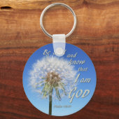 詩篇46:10 – まだ知っている キーホルダー (正面)