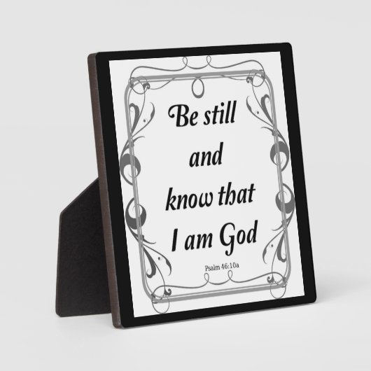 詩篇46-10 フォトプラーク (正面)