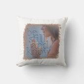 詩篇46:10 - 枕 (正面)