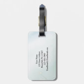 詩篇46:10  静かでなさい、わたしは神であることを知りなさい 聖書の名言 ラゲッジタグ (裏面縦)