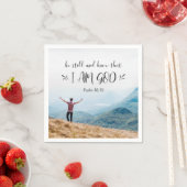 詩篇46:10 静かにして、わたしが神であることを知れ スタンダードカクテルナプキン (インサイチュ)