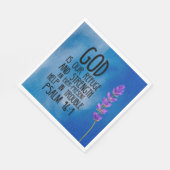 詩篇46:1 キリスト教の聖書の詩の芸術 スタンダードランチョンナプキン (角)