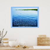 詩篇46:1-3神は我々の皈依と力であるポスター ポスター (キッチン)