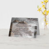 詩篇46:1-3神は我々の皈依と力である カード (黄色い花)