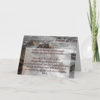 詩篇46:1-3神は我々の皈依と力である カード