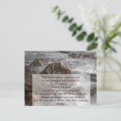 詩篇46 1-3神は私たちの避難聖書の聖句の記憶である ポストカード (スタンド正面)