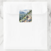 詩篇46:1-3 「神は我々の皈依と力である。 スクエアシール (バッグ)