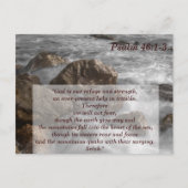 詩篇46 1-3 神は私たちの避難所 聖書の記憶 ポストカード (正面)