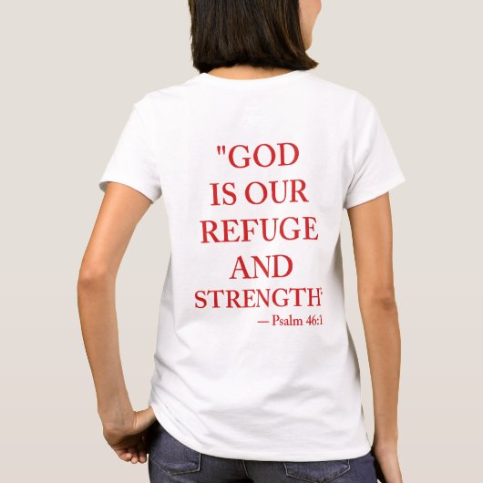 詩篇46:1 Tシャツ (裏面)