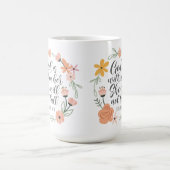 詩篇46:5神は彼女の内にあり、彼女は秋しない コーヒーマグカップ (中央)