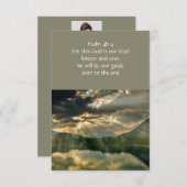 詩篇48:14聖書聖なる書物、 経典メモリアルクリスチャン 招待状 (正面/裏面)