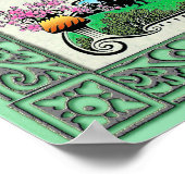 詩篇51:12 to Hebrew, English, and Transliteration ポスター (角)