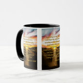 詩篇51:1-3聖書の聖句聖なる書物、 経典二音マグカップ マグカップ (正面左)