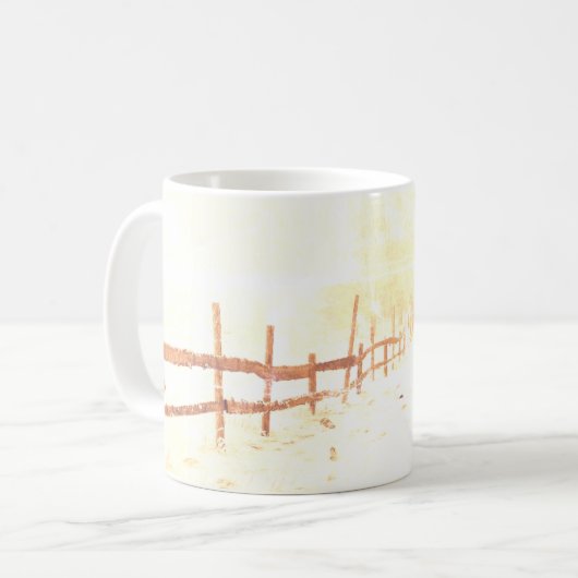 詩篇51:7わたしはわたしを洗い、わたしは雪よりも白くなる コーヒーマグカップ (正面左)