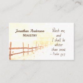 詩篇51:7わたしはわたしを洗い、わたしは雪よりも白くなる 名刺