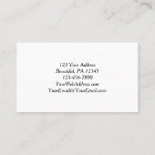 詩篇51:7わたしはわたしを洗い、わたしは雪よりも白くなる 名刺 (裏面)