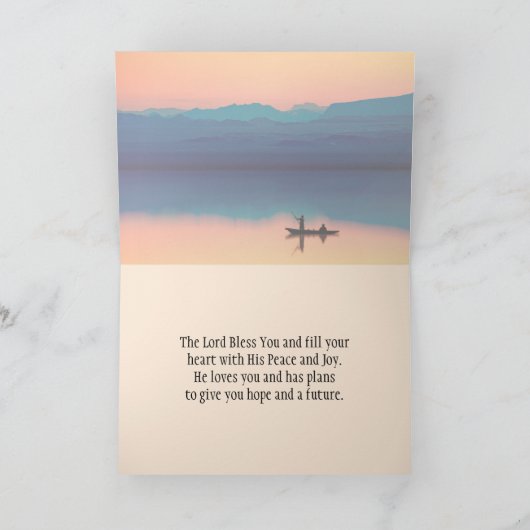 詩篇55:22主に気により投げなさい カード (内部)