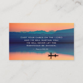 詩篇55:22主に気により投げなさい 名刺