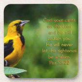 詩篇55:22 感動的 コースター (正面)