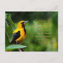 詩篇55:22 感動的 ポストカード