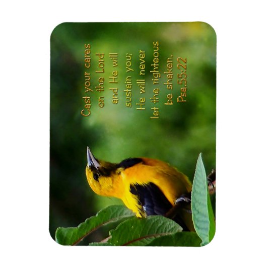 詩篇55:22 感動的 マグネット (縦)