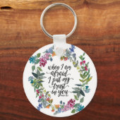 詩篇56:3わたしがあなたに信頼を置くのではないかと思う時 キーホルダー (裏面)