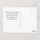 詩篇56:3わたしがあなたに信頼を置くのではないかと思う時 ポストカード (裏面)