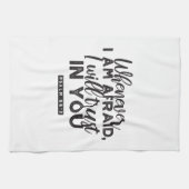 詩篇56:3聖書の聖句アート「わたしはあなたを信頼する」 キッチンタオル (横)