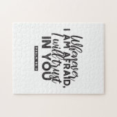 詩篇56:3聖書の聖句アート「わたしはあなたを信頼する」 ジグソーパズル (横)